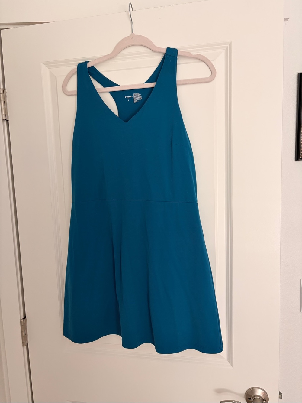Soma Athletic Dress Peacock Blue Sz Large